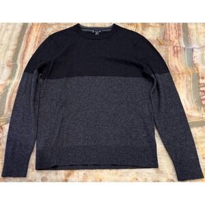 Smartwool Mens Pullover Sweater Charcoal Gray Light Knit Long Sleeve Winter S